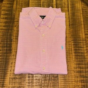 Ralph Lauren Size S Pink & White Plaid Shirt